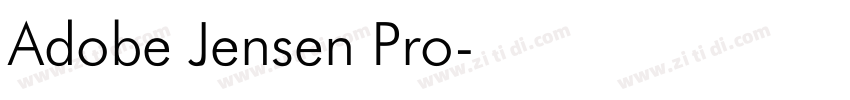 Adobe Jensen Pro字体转换